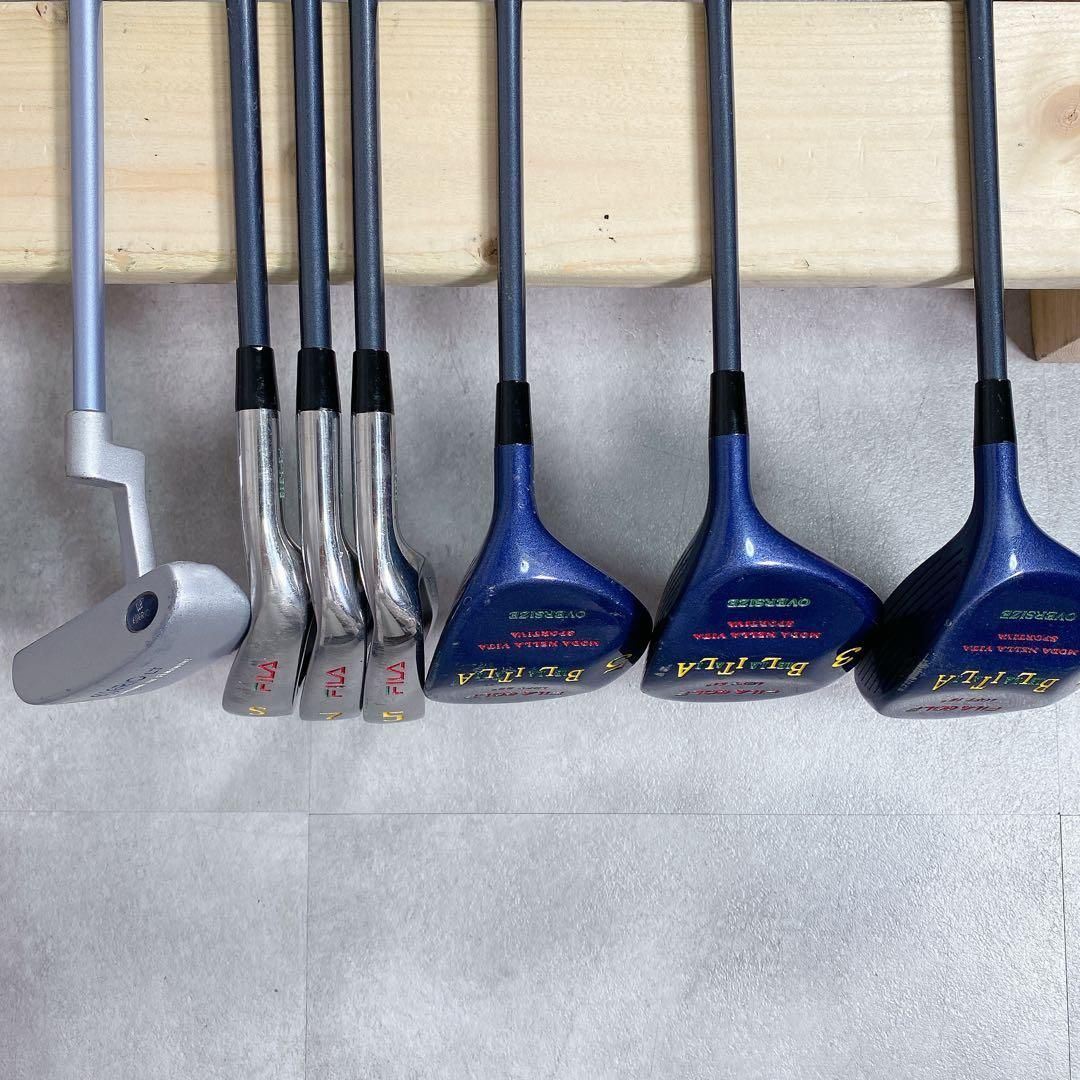 V611 FILA レディース ゴルフ クラブ セット 青 黒 キャディバッグ