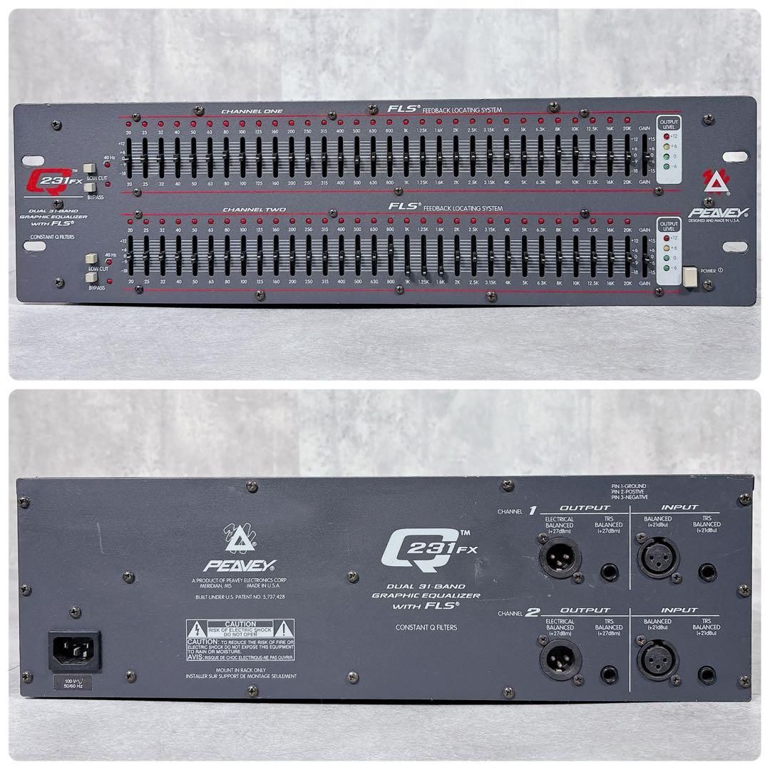 V631 PEAVEY Q231FX 31バンド グラフィック イコライザー - メルカリ