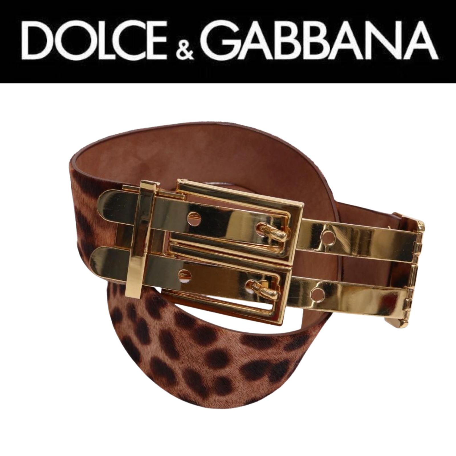 ドルチェアンドガッバーナ トレンチコート レザー レオパード柄 ベルト D&G DOLCE&GABBANA（ドルチェアンドガッバーナ）の「Dolce & Gabbana