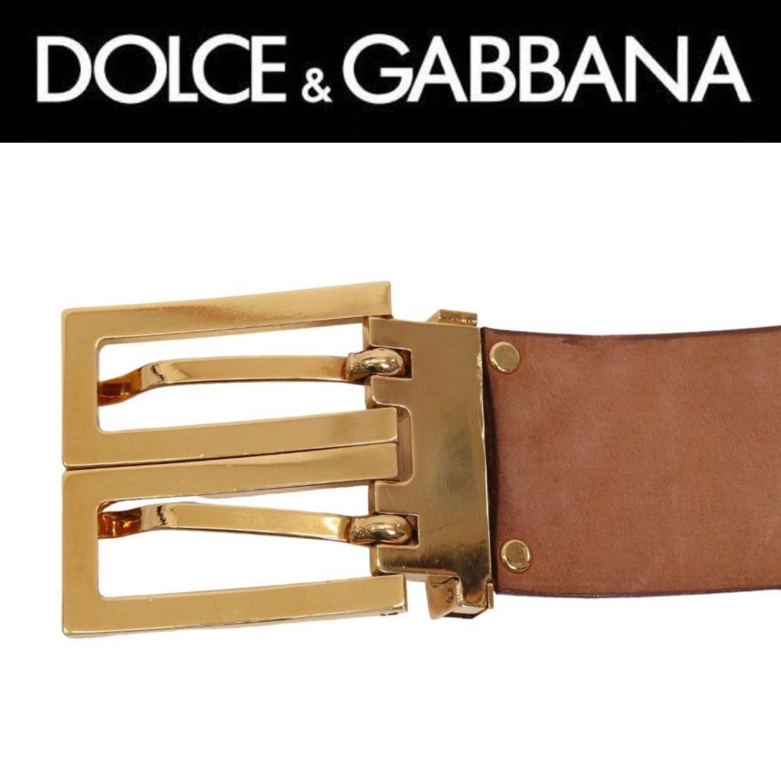 美品‼️ドルチェ&ガッバーナ ベルト ゴールド　レア　希少　レディース DOLCE＆GABBANA ドルチェ&ガッバーナ レディース レオパード 豹柄