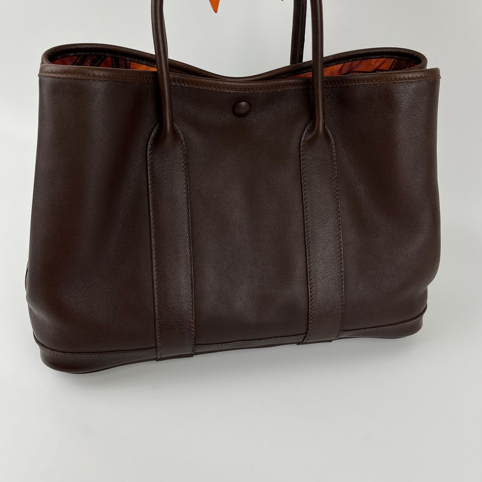 中古】HERMES エルメス ガーデンツイリーTPM ハンドバッグ ブラウン