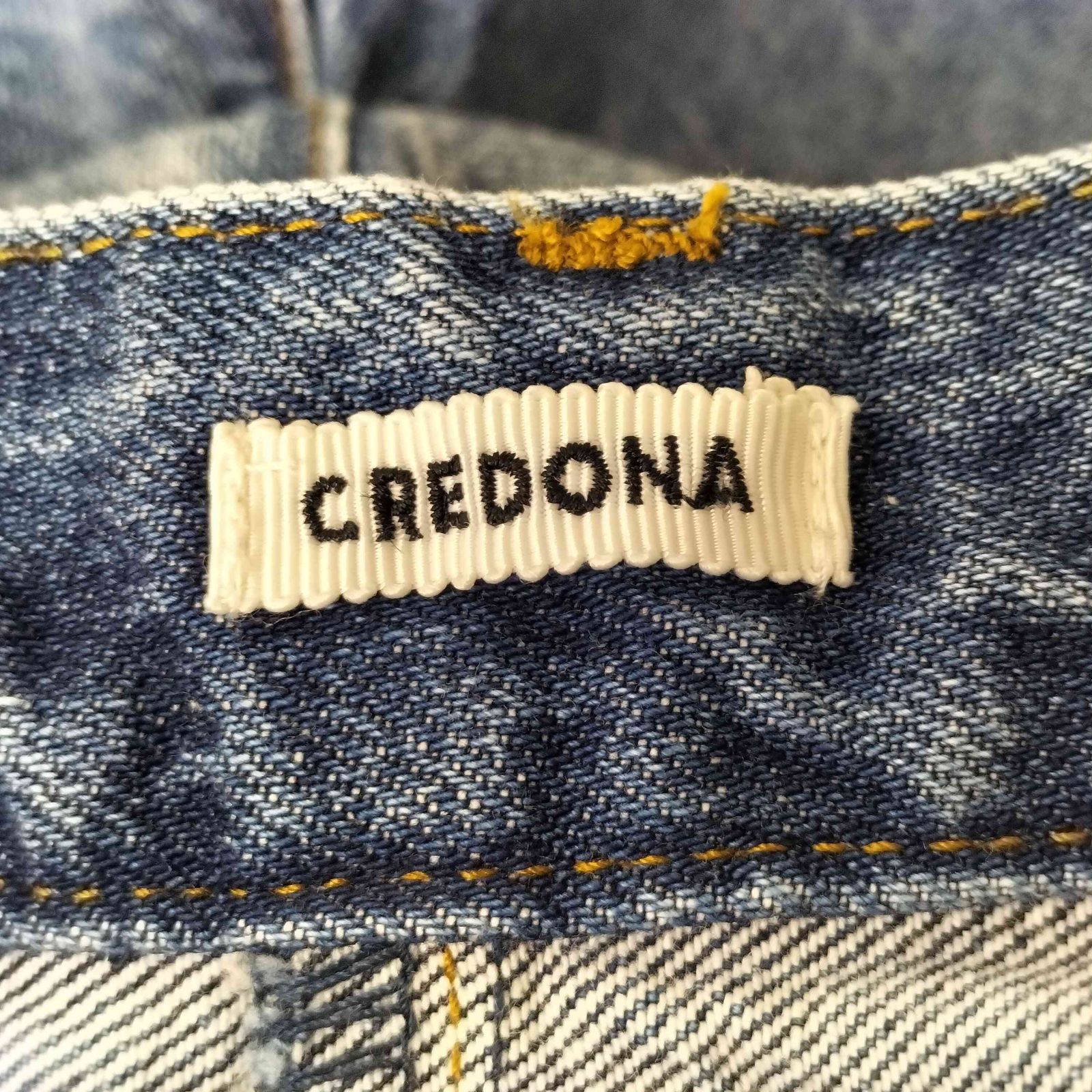 クレドナ CREDONA WIDE BEETLE DENIM PANTS レディース JPN：0 - メルカリ