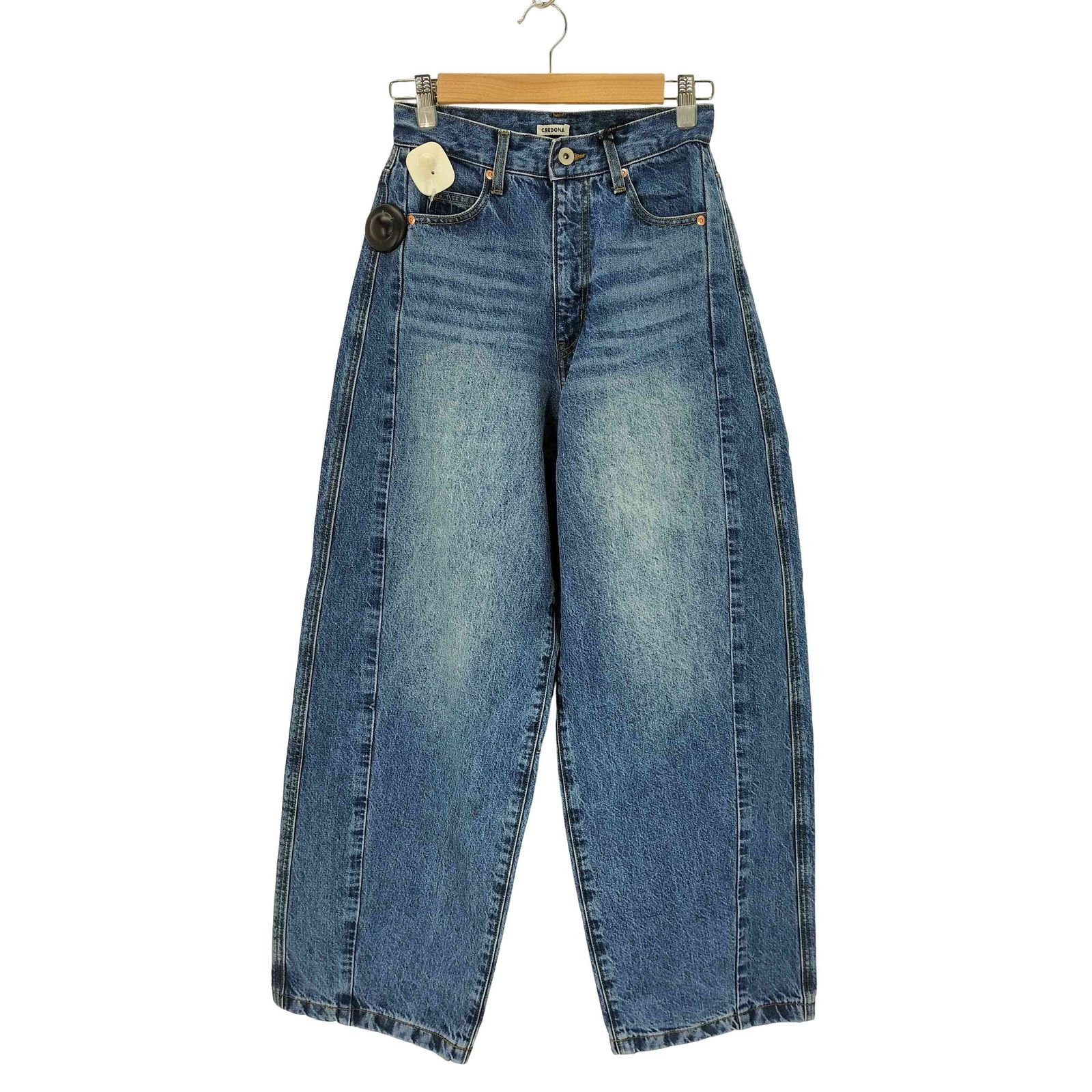 credona WIDE BEETLE DENIM PANTS 完売品 クレドナ CREDONA WIDE BEETLE DENIM PANTS レディース JPN：0 - メルカリ