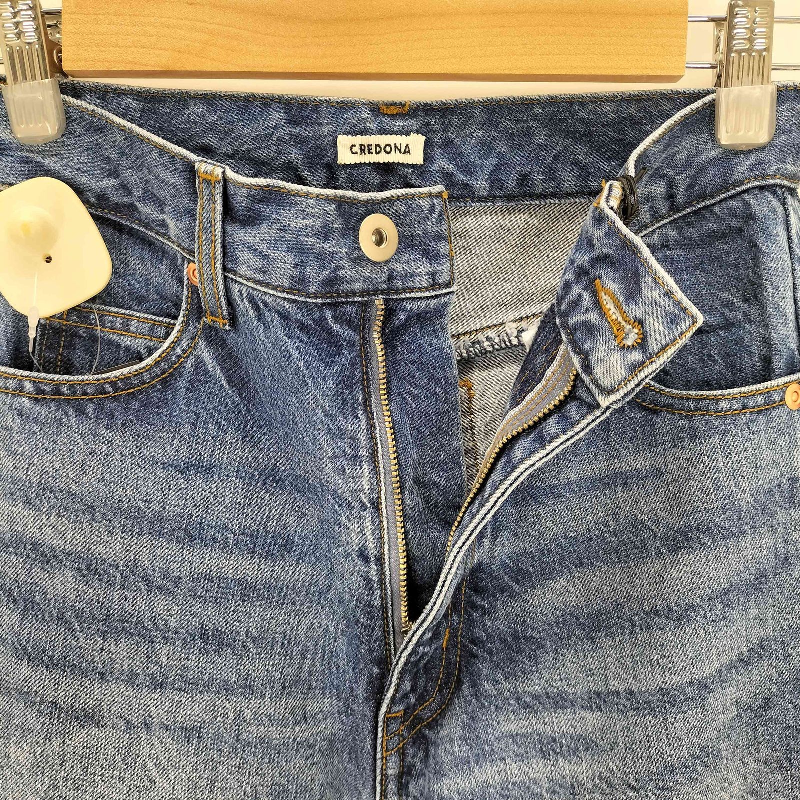 クレドナ CREDONA WIDE BEETLE DENIM PANTS レディース JPN：0 - メルカリ