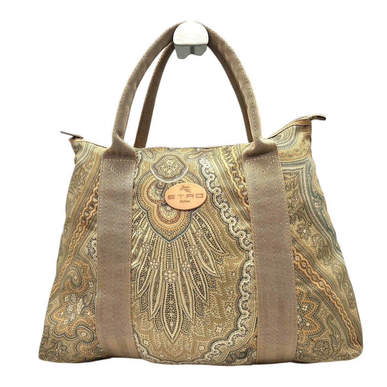 美品 エトロ ETRO トートバッグ ハンドバッグ ペイズリー柄 総柄