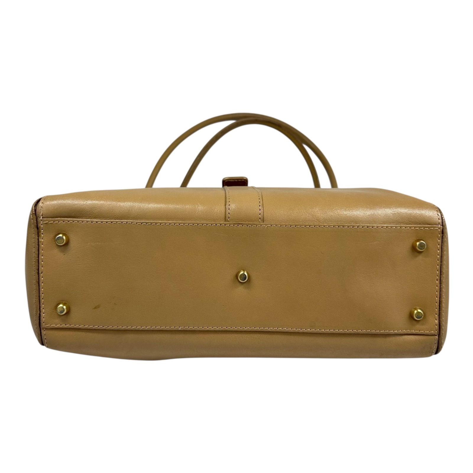 B4314】 FURLA フルラ ハンドバッグ レザー ベージュ トートバッグ 