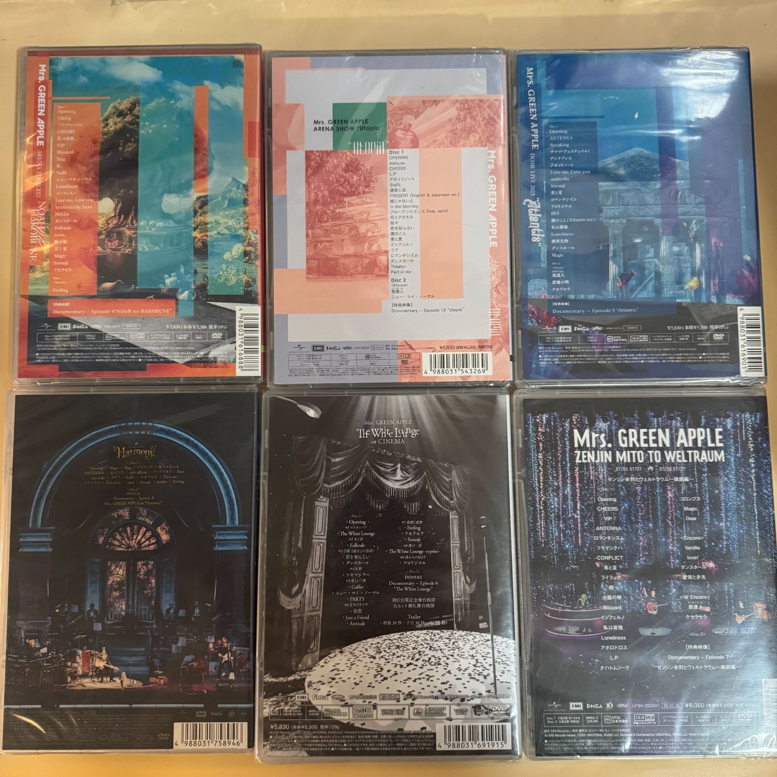 任意三本作品／DVD／通常版／Mrs. GREEN APPLE 【未開封】即購入可能
