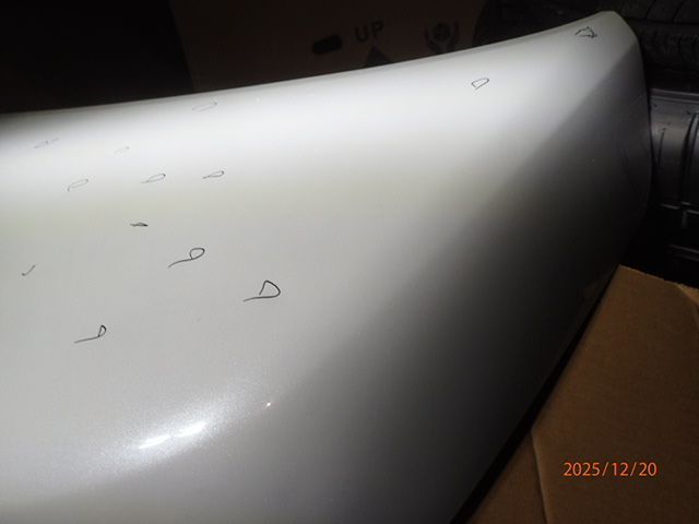 雹害 N-BOX Nボックス JF3 ボンネット フードパネル NH883P プラチナ