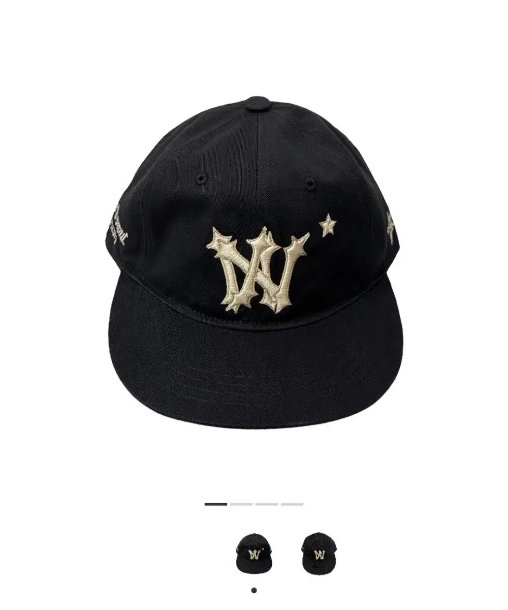 新品) 葵色 6 パネル Hikari キャップ ブラック