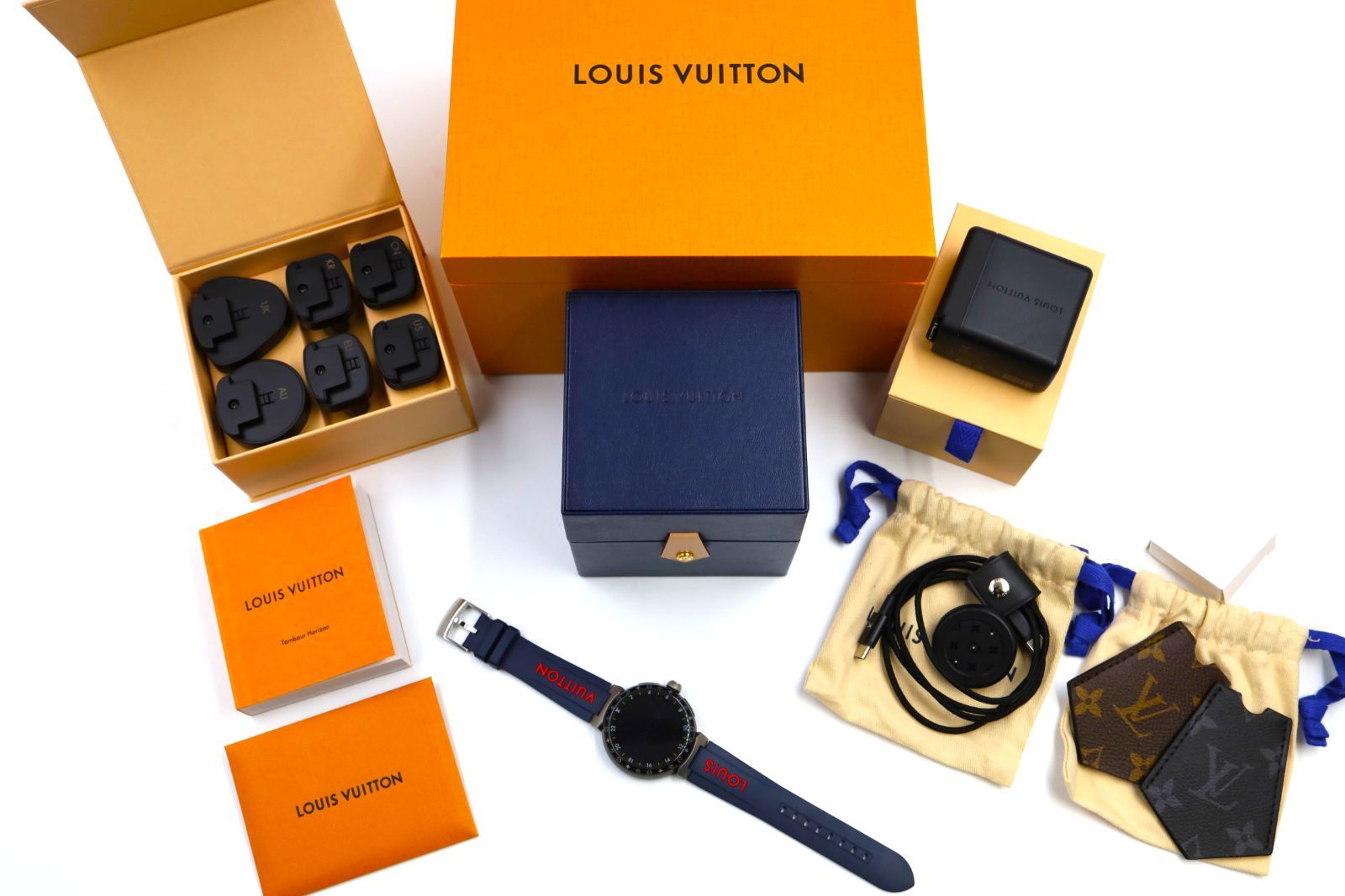 [極美品]ルイヴィトン タンブールホライゾンV3 マットブラック LOUIS VUITTON - ☆美品☆ルイヴィトン タンブールホライゾン ライト