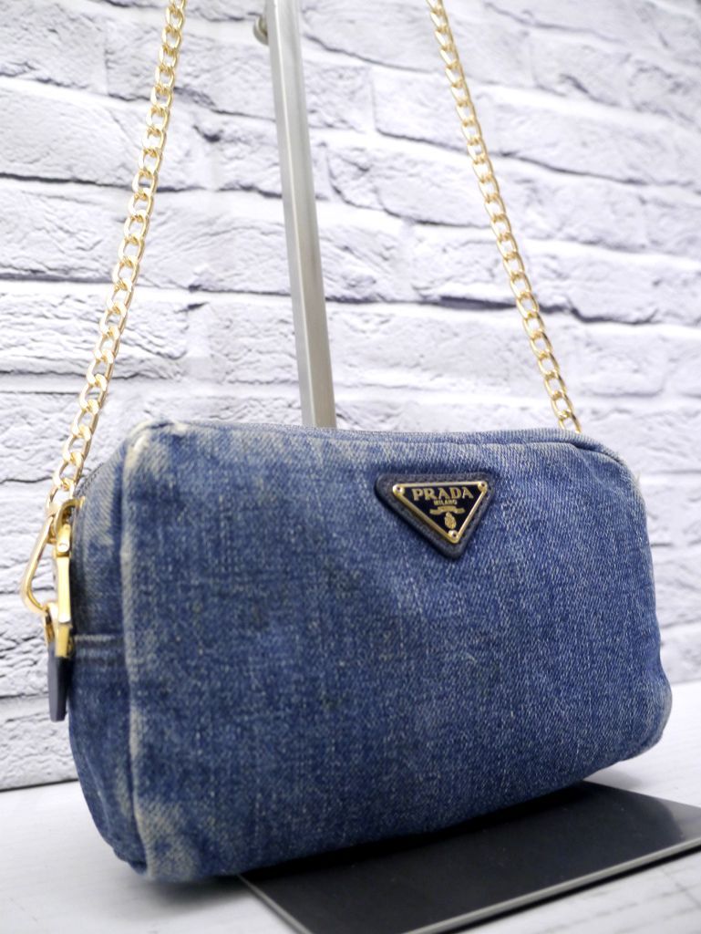 ◇PRADA プラダ CANAPA カナパ クロスボディ チェーンストラップ