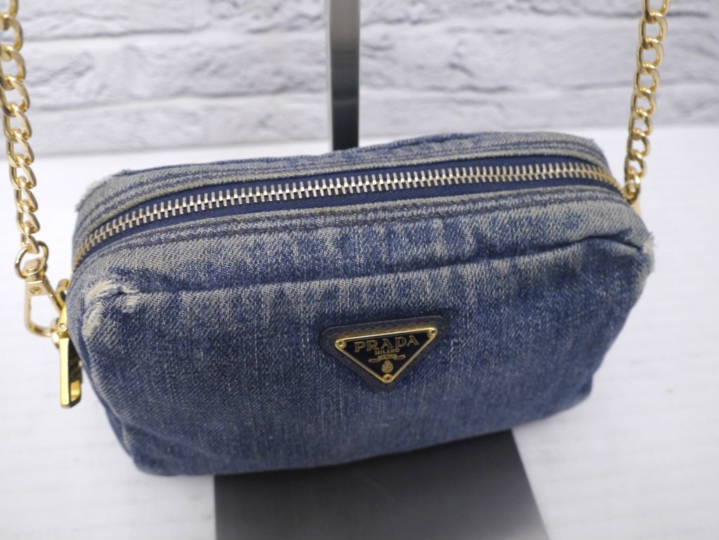 ◇PRADA プラダ CANAPA カナパ クロスボディ チェーンストラップ