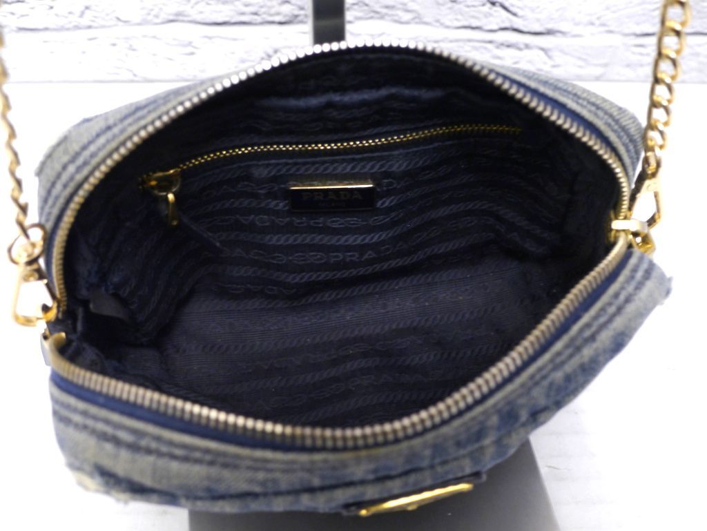 ◇PRADA プラダ CANAPA カナパ クロスボディ チェーンストラップ
