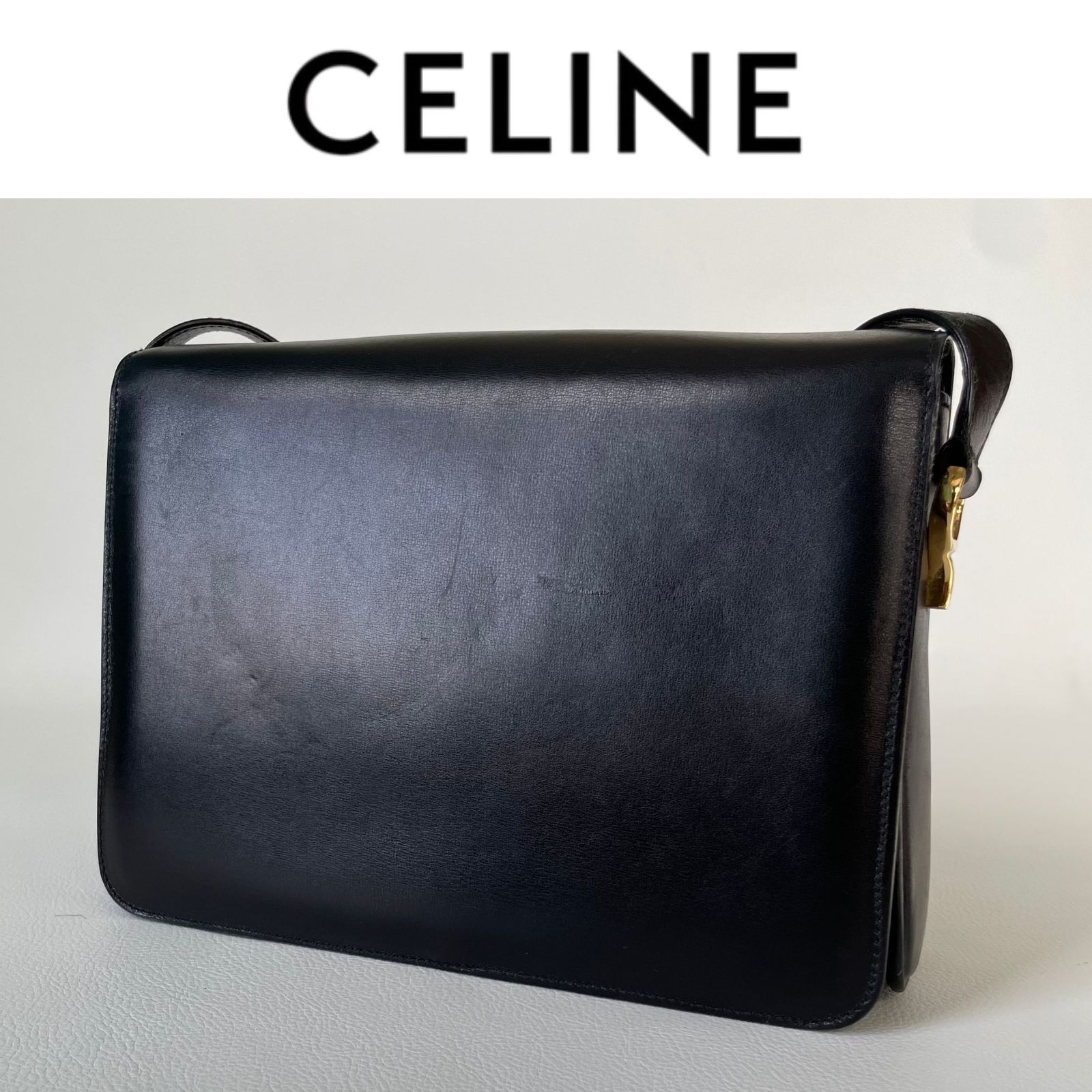 極美品/希少モデル】 CELINE セリーヌ 馬車金具 ホースキャリッジ