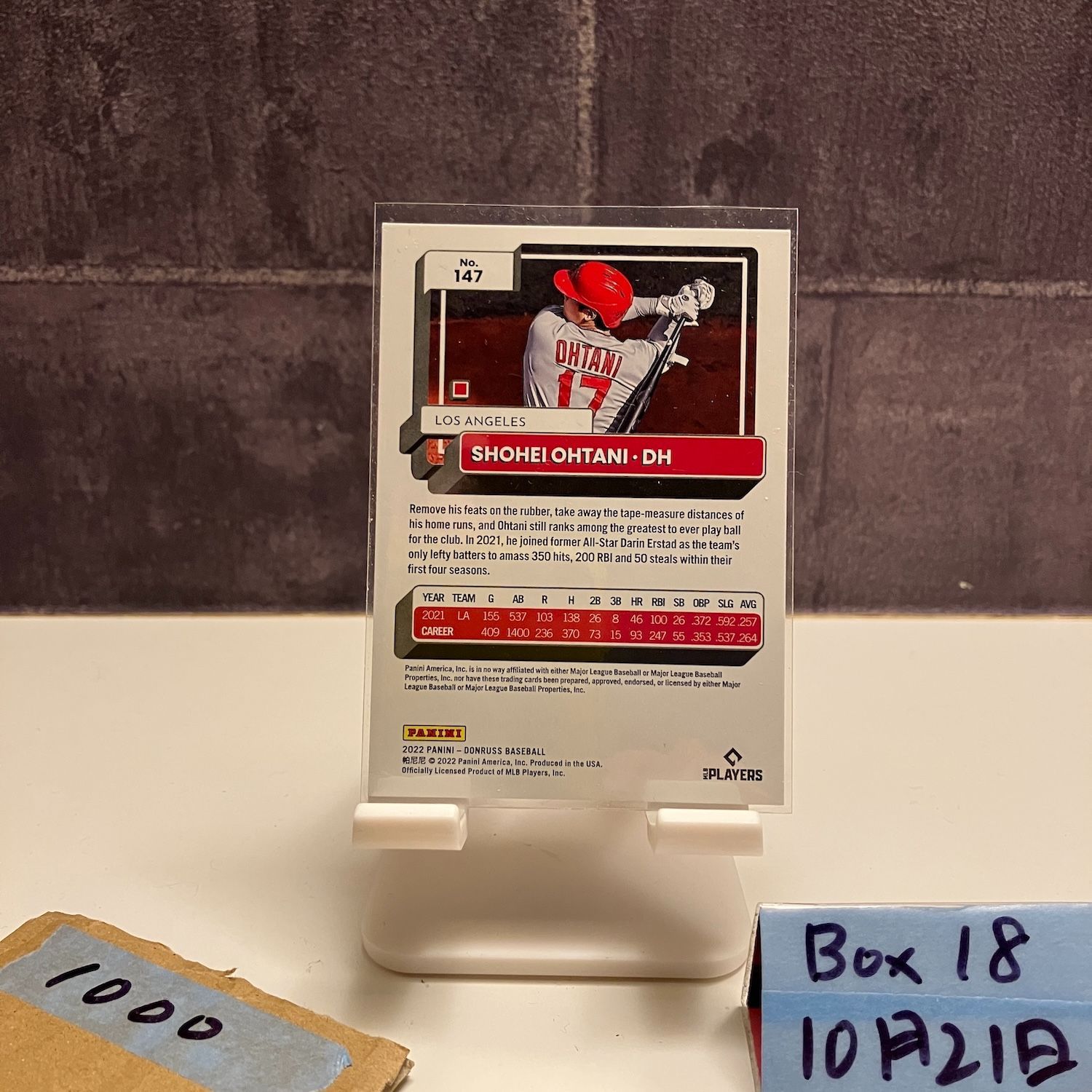 2022 Panini 大谷翔平 Shohei Ohtani Los Angeles カード - メルカリ