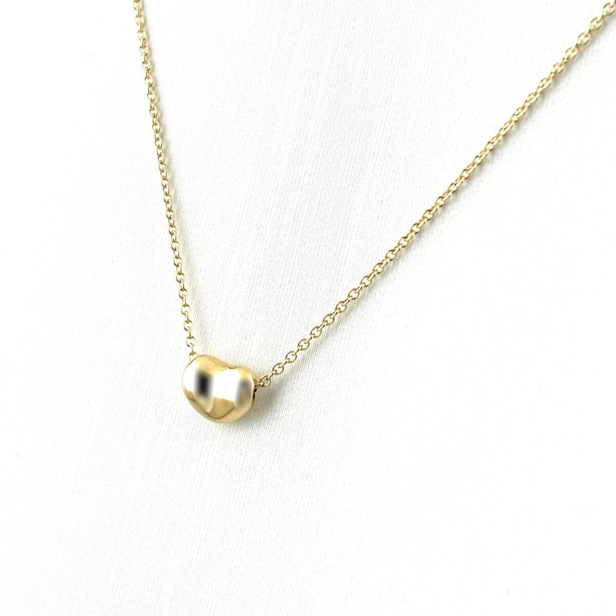 ティファニー TIFFANY&Co. ビーン ネックレス YG イエローゴールド 