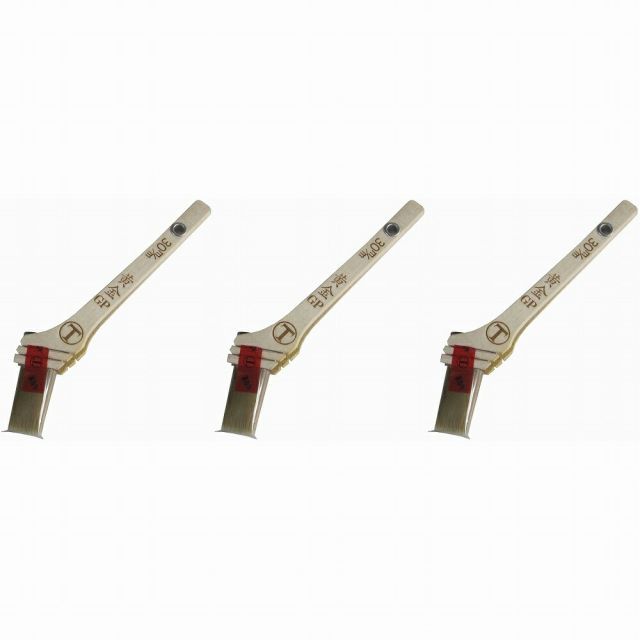 大塚刷毛製造 - 黄金ＧＰ - 筋違 - 赤 - ３０ｍｍ 3個セット
