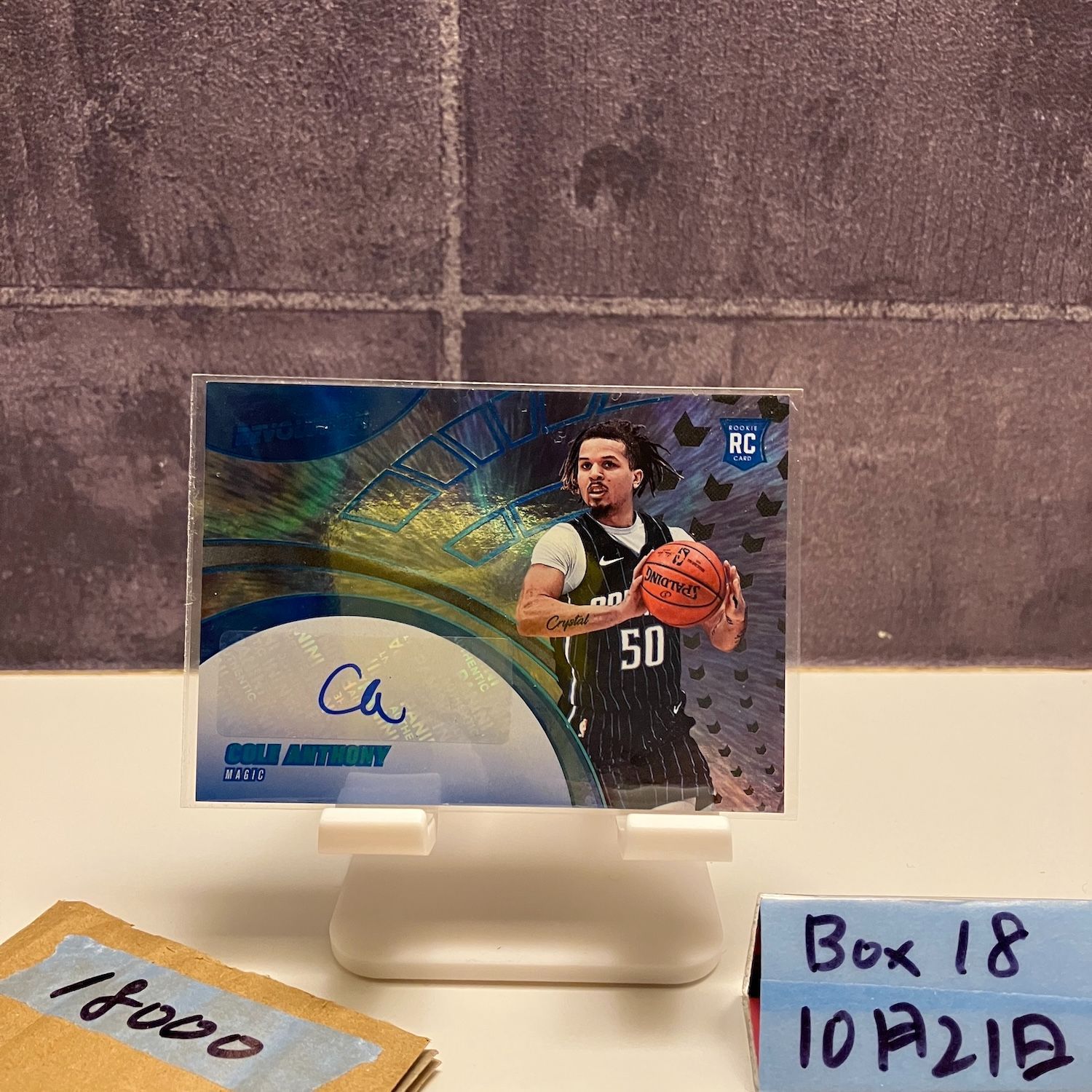 2020-21 Panini Cole Anthony 21/25 直筆サインカード Orlando Magic