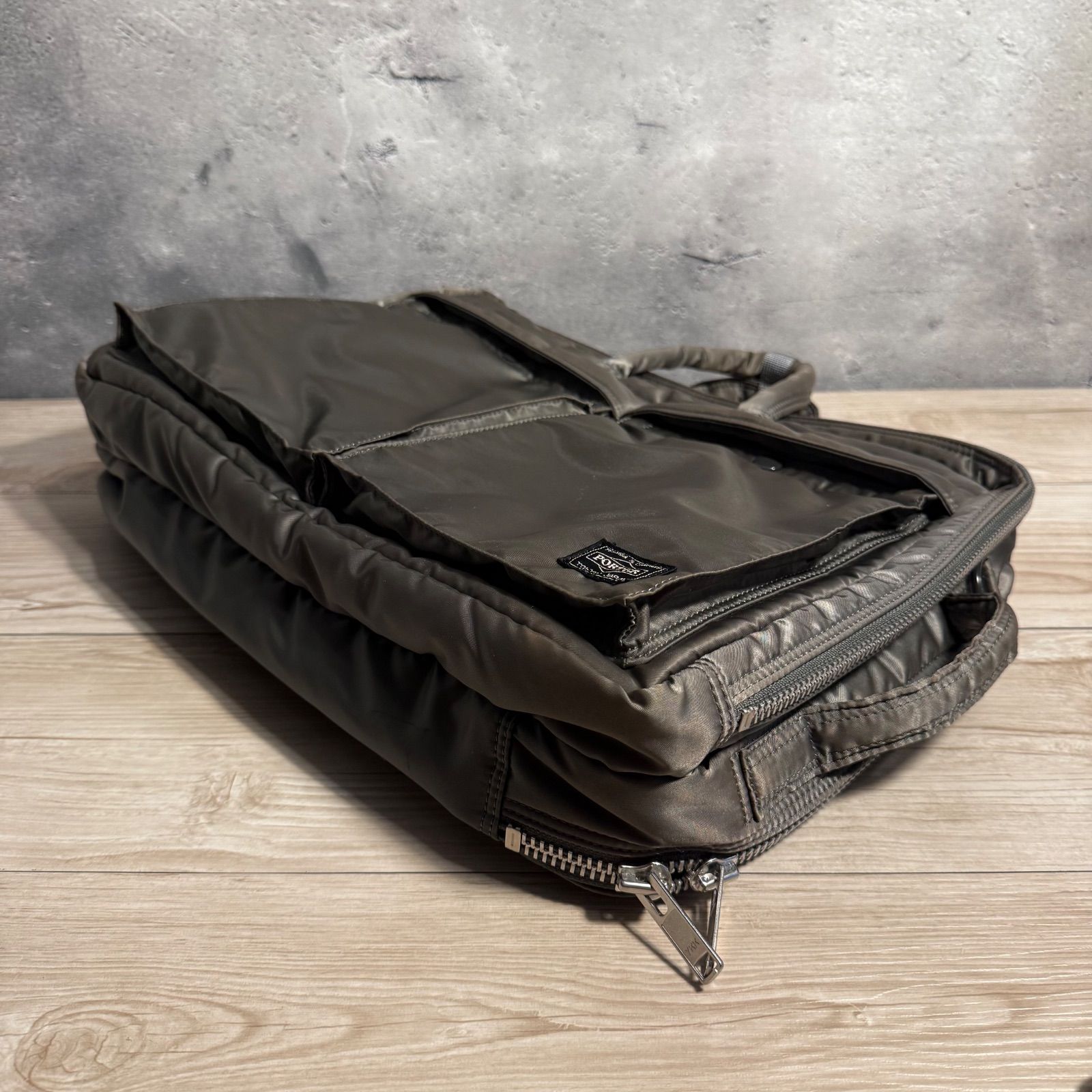 ポーター　タンカー　3way 2層式　リュック　シルバーグレー PORTER ポーター タンカー 3way リュック ブリーフケース 二層式