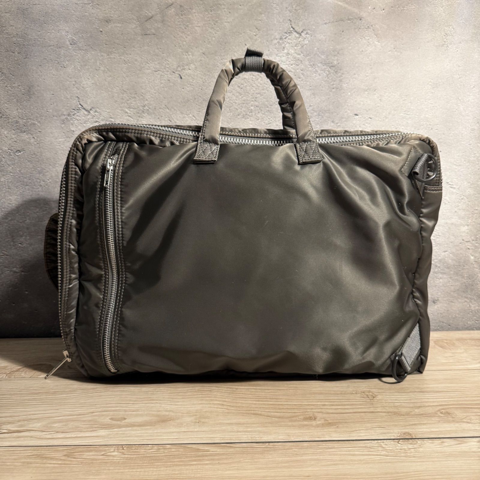 ポーター　タンカー　3way 2層式　リュック　シルバーグレー PORTER ポーター タンカー 3way リュック ブリーフケース 二層式