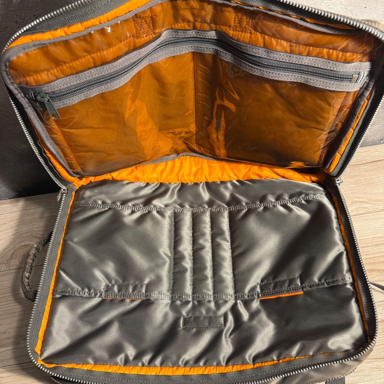 ✨PORTER ポーター タンカー 3WAY ビジネスバッグ シルバーグレー 二層