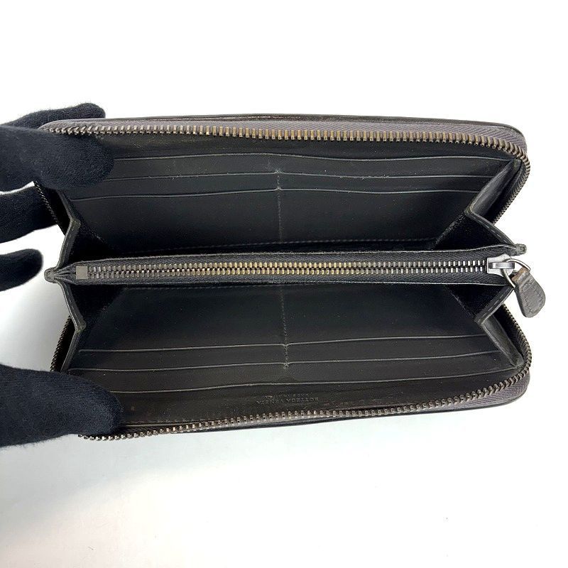 も*こ様 Bottega Veneta ブラック、メタルグレー　レザー長財布 も*こ様 Bottega Veneta ブラック、メタルグレー レザー長財布 も*こ様