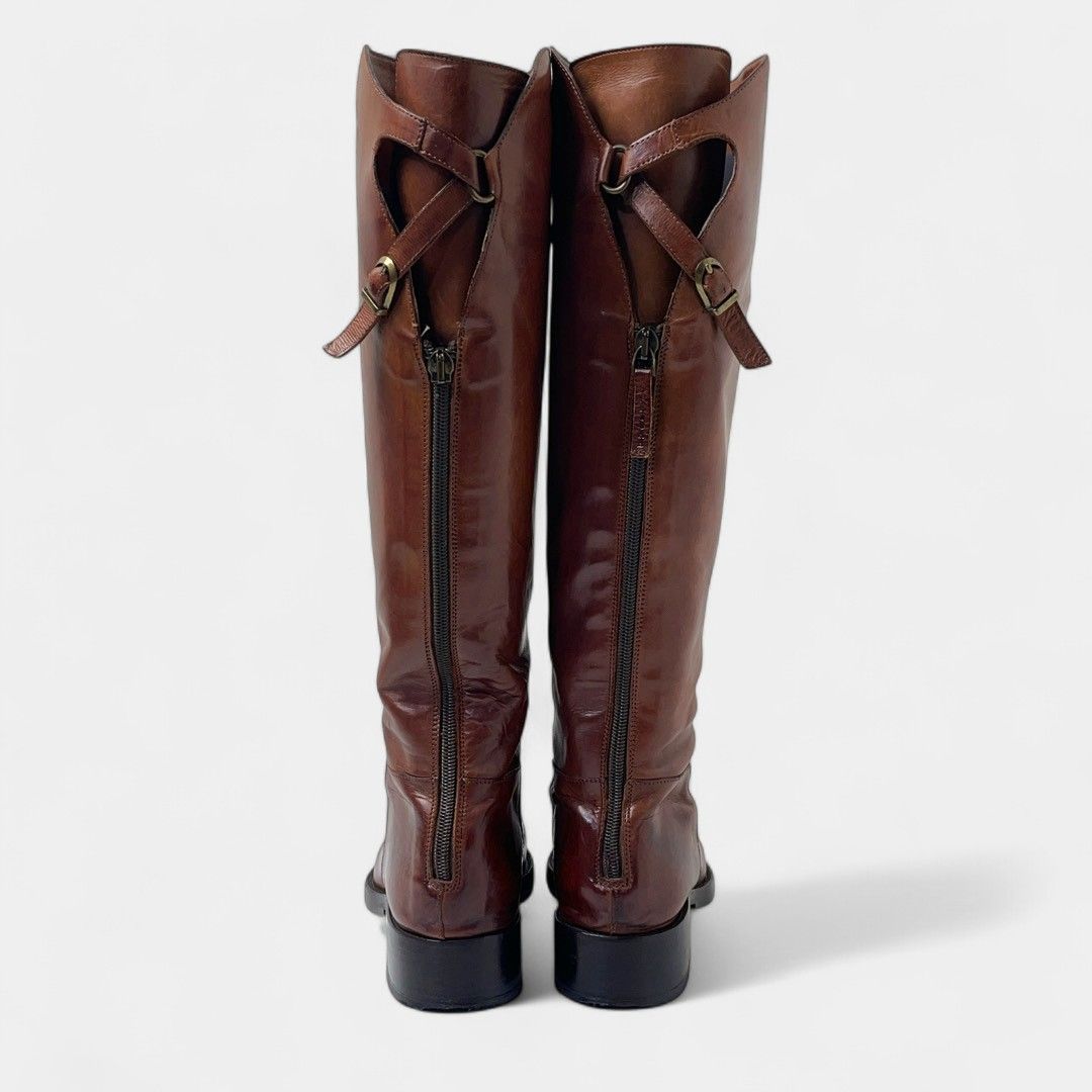 サルトル ジョッキーブーツ ブラウン ロングブーツ 乗馬ブーツ - メルカリ