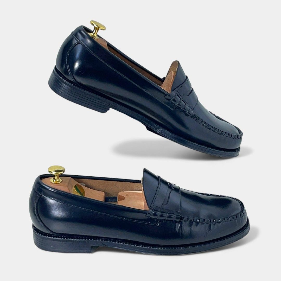  ジーエイチバス ブラック ラーソン コインローファー ローファー ブーツ 革靴