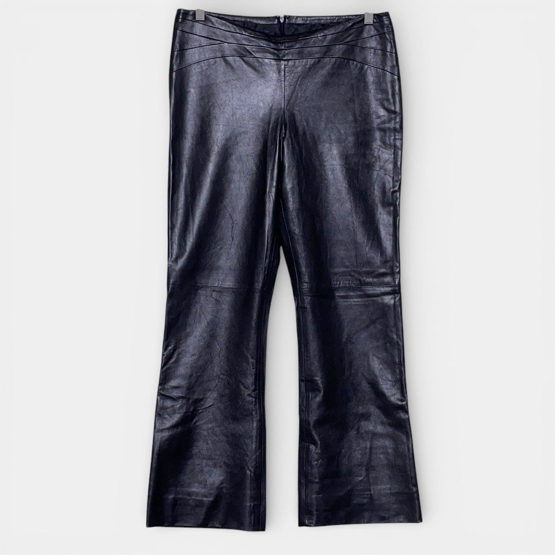 OLD GAP レザー　ブーツカットパンツ サイズ12 中古・古着通販】OLD GAP (オールドギャップ) ブーツカットレザー