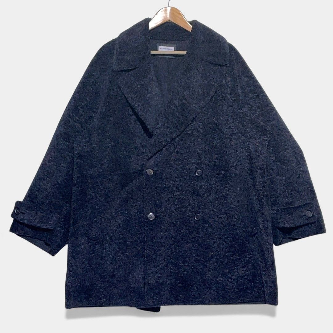 メゾンスペシャル シャイニー ボア プライムオーバー ダブル ハーフ