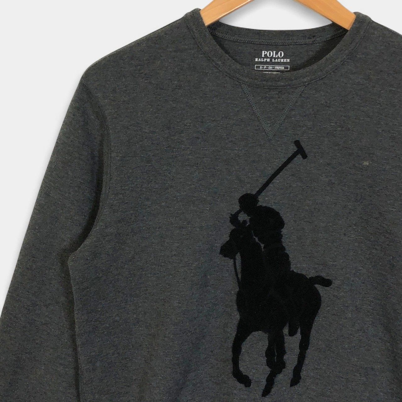 ポロラルフローレン スウェット グレー ビッグロゴ ポニー - メルカリ