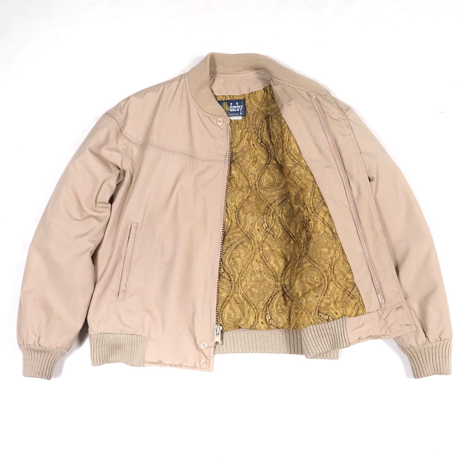 80s Derby of San Francisco Paisley Lined Cup Shoulder Jacket 40