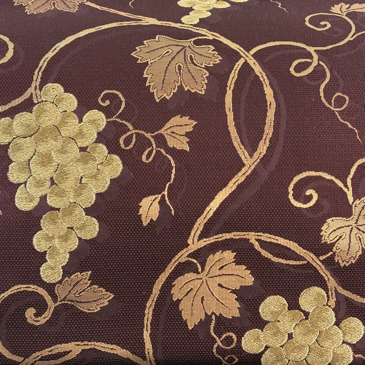 美品】 袋帯 秀品 葡萄唐草 金糸 箔 茶色 六通 正絹 【中古】 - メルカリ