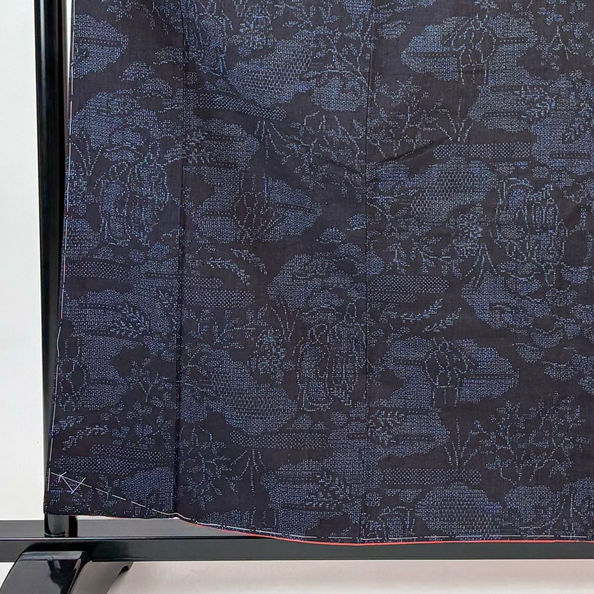 美品 結城紬 丈160 裄68 証紙あり 美品】 結城紬 身丈160cm 裄丈62.5cm S 袷 本場結城紬 証紙 人物 雲文