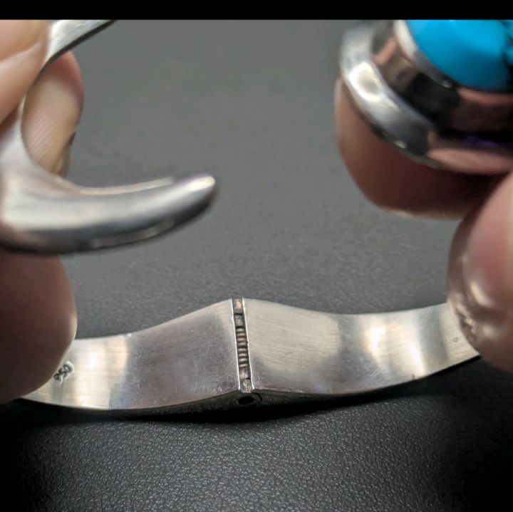 ヴィンテージ メキシコMEXICO 950 シルバー 銀 ターコイズ ヒンジ