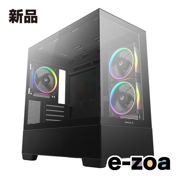 DEEPCOOL  ディープクール CG380 3F ミニタワー型PCケース ブラック R-CG380-BKAGM3-G (2666259)