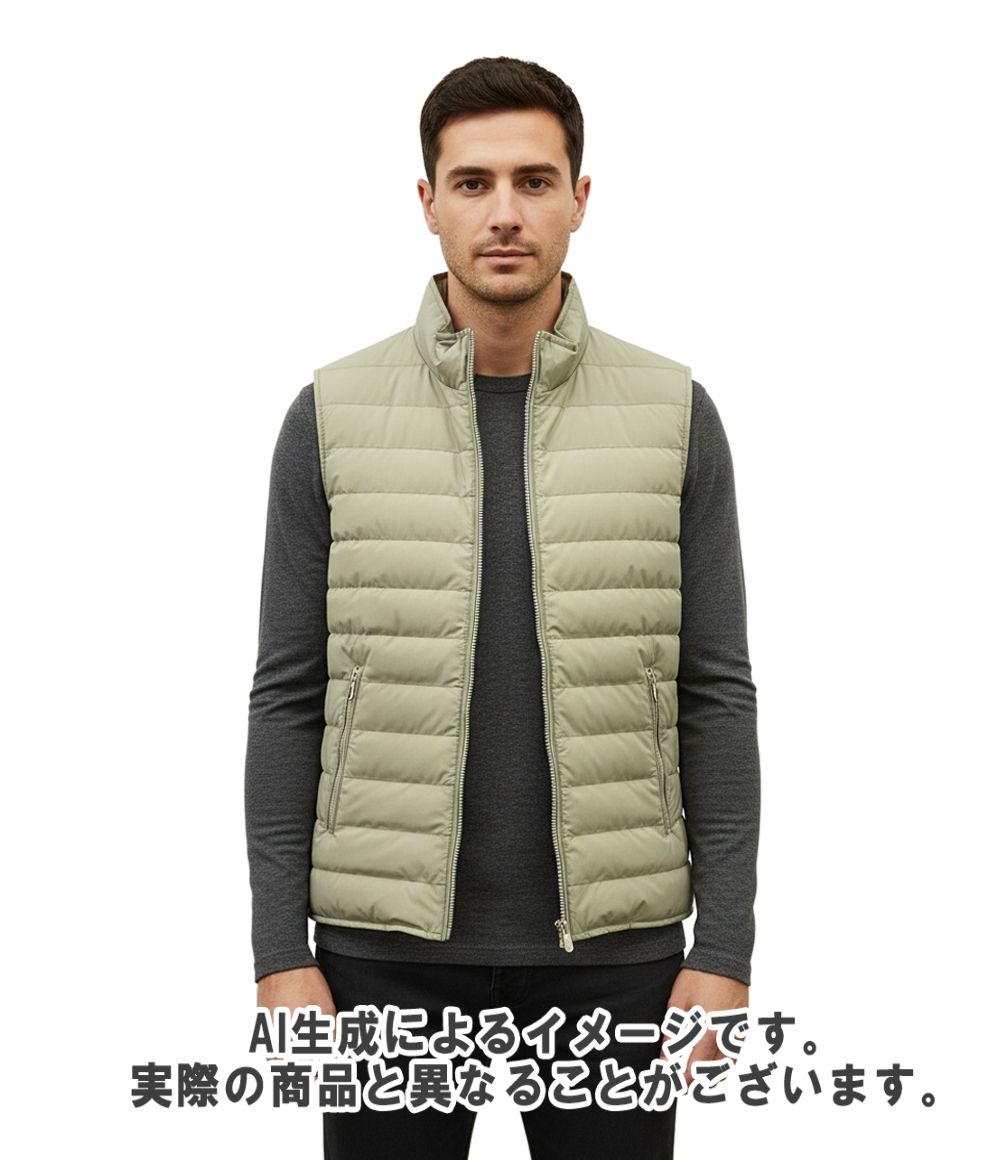 【17SS】BRUNELLO CUCINELLI ベスト グレージュ S ブルネロクチネリ ダウンベスト メンズ SIZE S Brunello Cucinelli