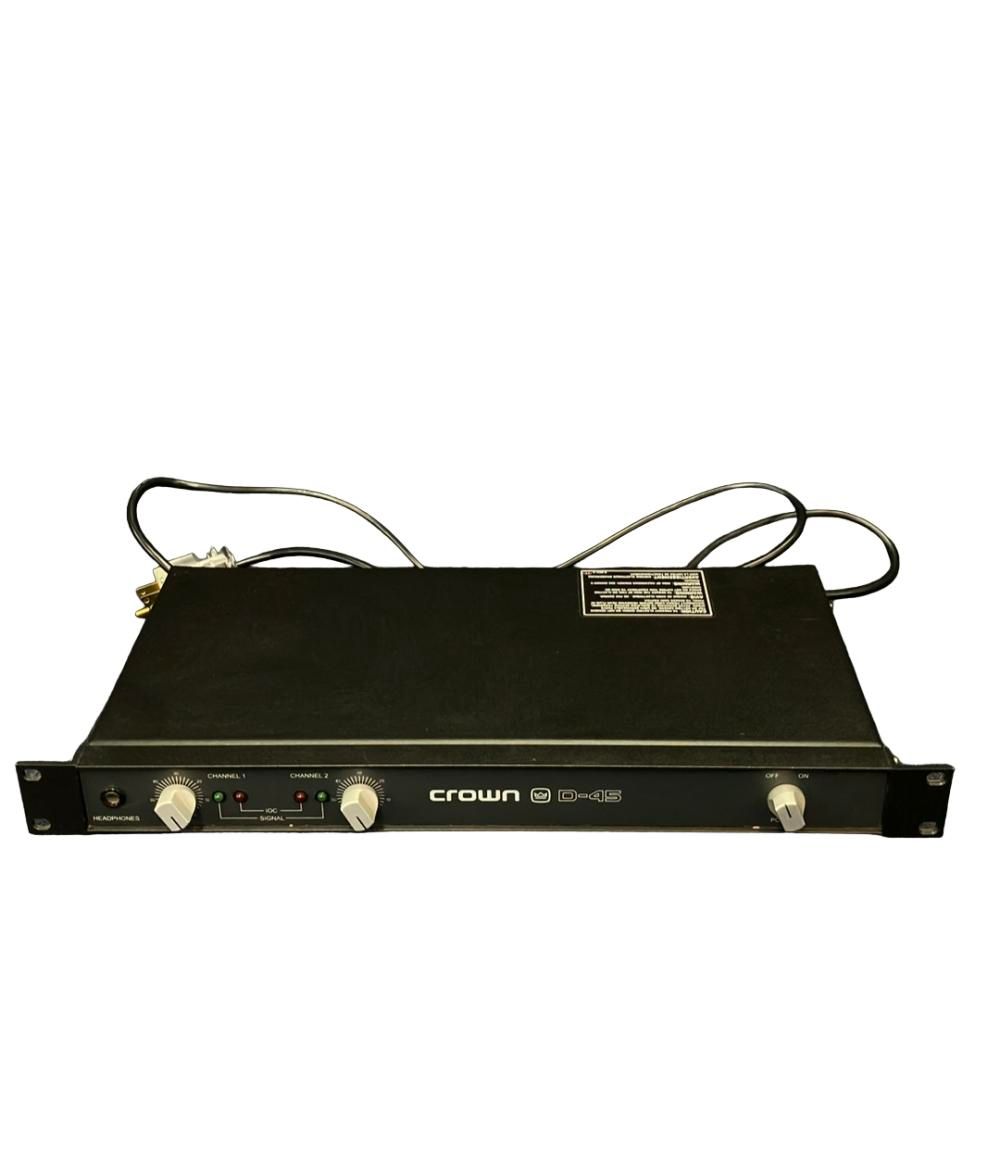 割引 クラウン D-45 パワーアンプ D45 crown AMCRON/Crown D45 m0a9832