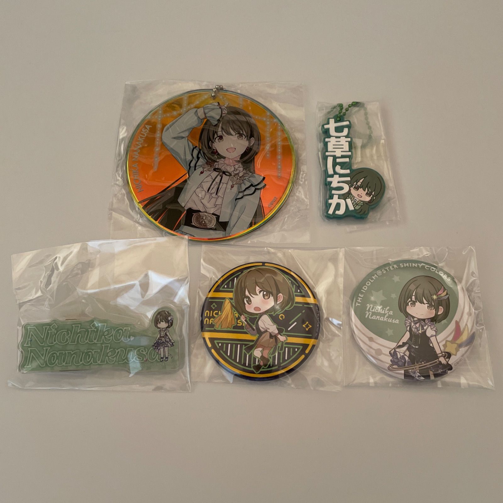 豊富な，お買い得 七草にちか　アイドルマスターシャイニーカラーズ　ラバーマスコットほか計5点　id:9ai キーホルダー・アクリルキーホルダー