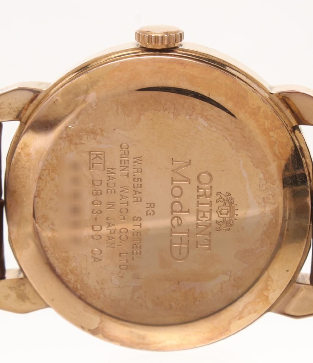 オリエント 腕時計 ModeID DB03-D0 自動巻き ホワイト メンズ ORIENT