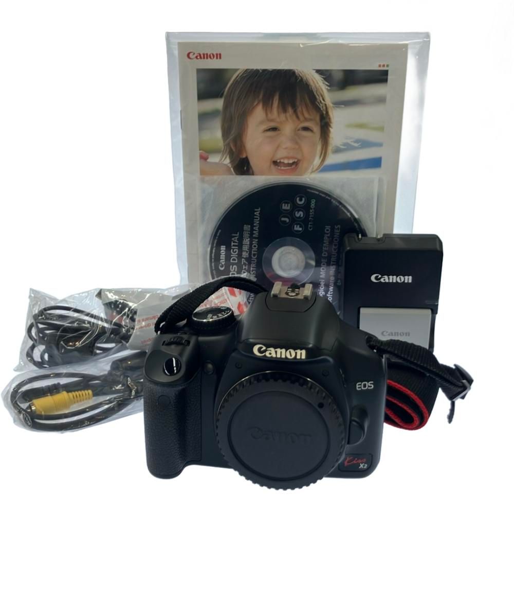 【訳あり】Canon EOS Kiss X2 デジタル一眼レフカメラ　箱あり Canon一眼レフ（kiss x2）