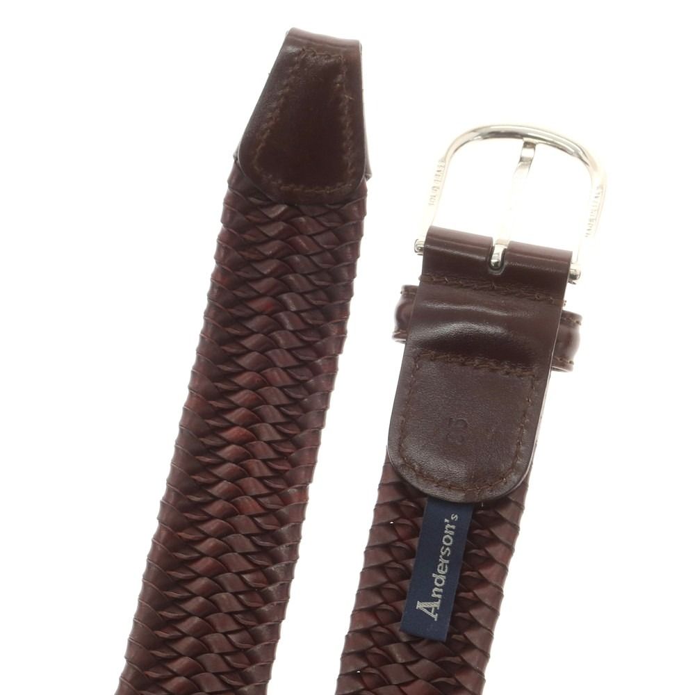 中古】アンダーソンズ Andersons エラスティック レザー メッシュ