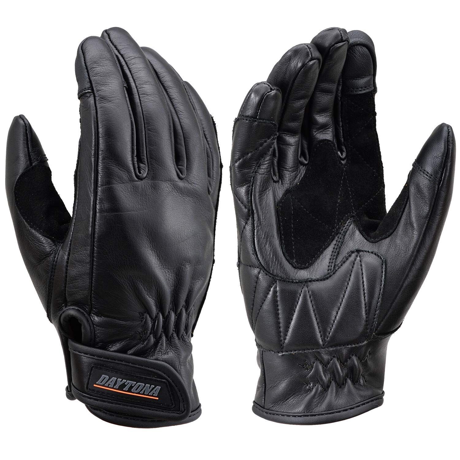 【新着商品】17741 Lサイズ ブラック HBG-109 スタンダードグローブ カウレザー スマホ対応 春夏秋冬 革(牛革) グローブ バイク デイトナ(Daytona)
