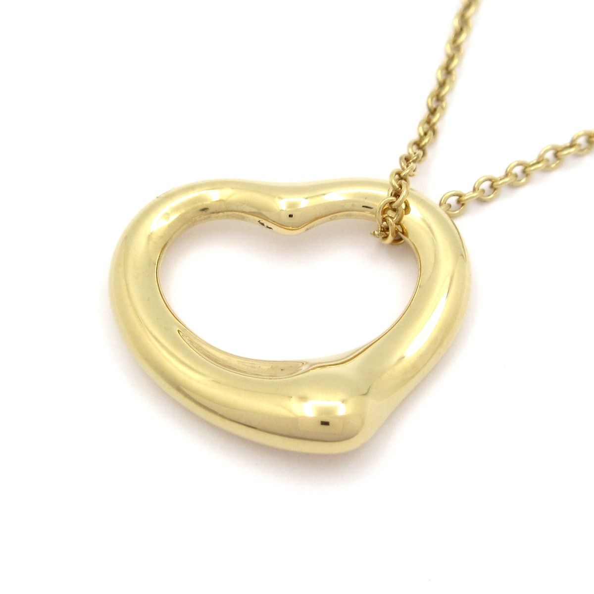 TIFFANY&Co.(ティファニー) ネックレス美品 オープンハート K18YG