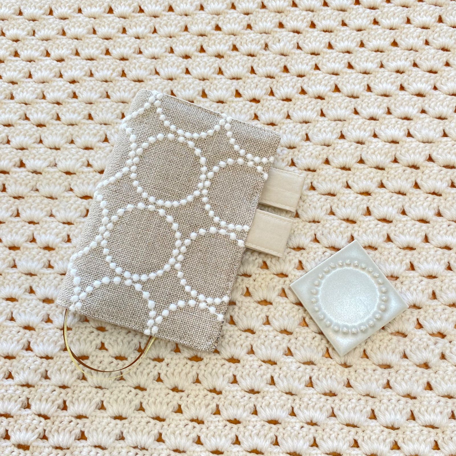 ほぼ日手帳カバー オリジナルサイズ (A6 ) ミナペルホネン tambourine