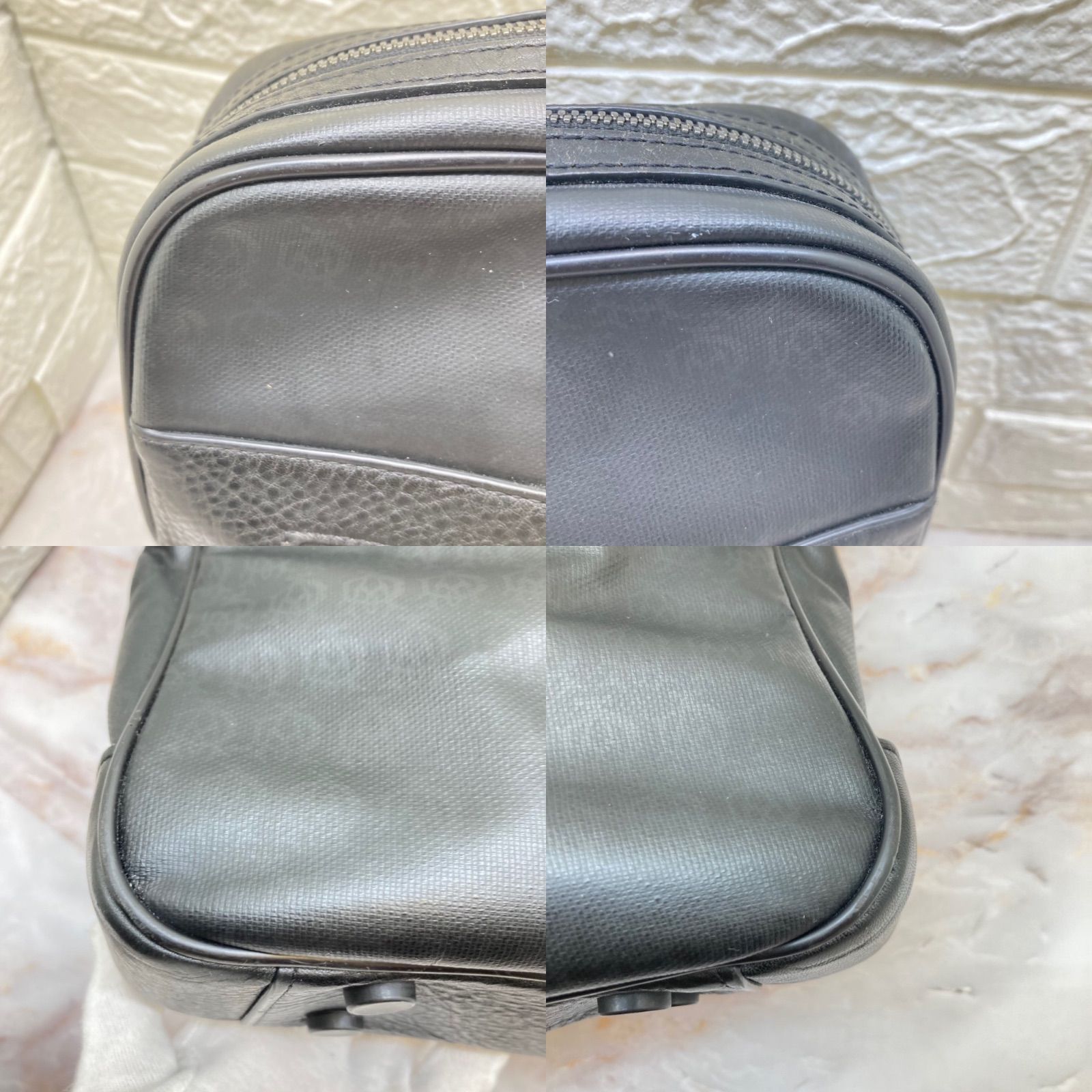 美品❗️ dunhill ダンヒル PVC ハンドバッグ ビジネスバッグ ブリーフ 