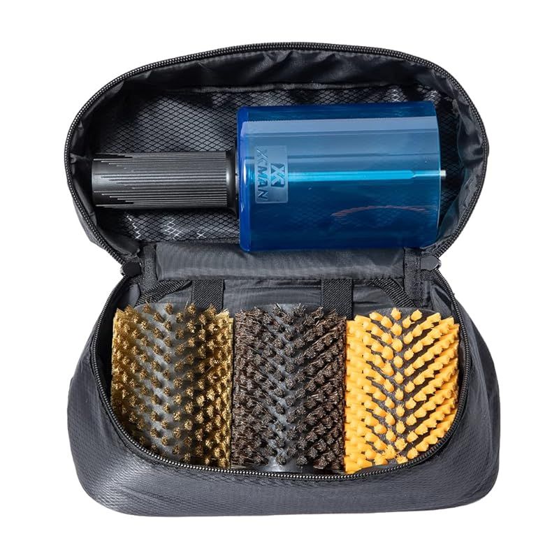 XCMAN スノーボード用ナイロン、ブロンズ、コルク、馬毛ブラシ