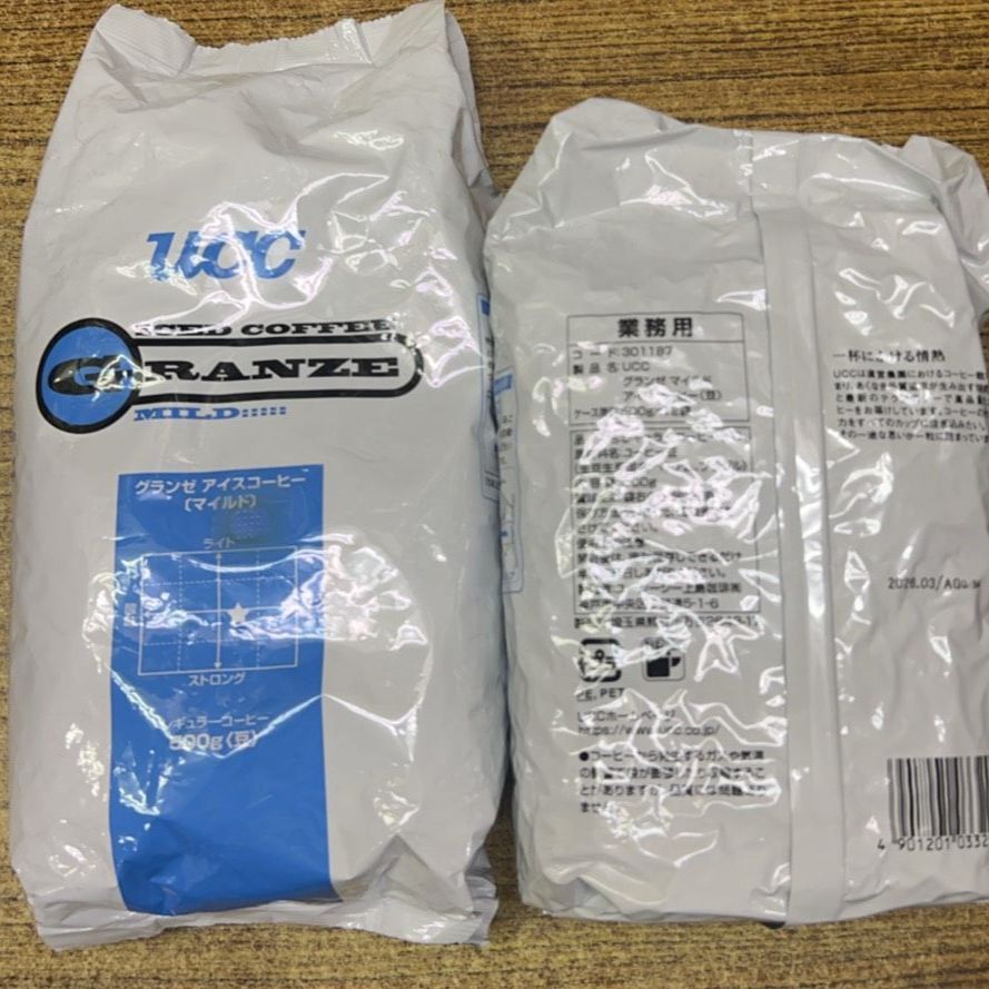 UCC上島珈琲 UCC グランゼマイルドアイスコーヒー(豆) 小売 AP500g×3個