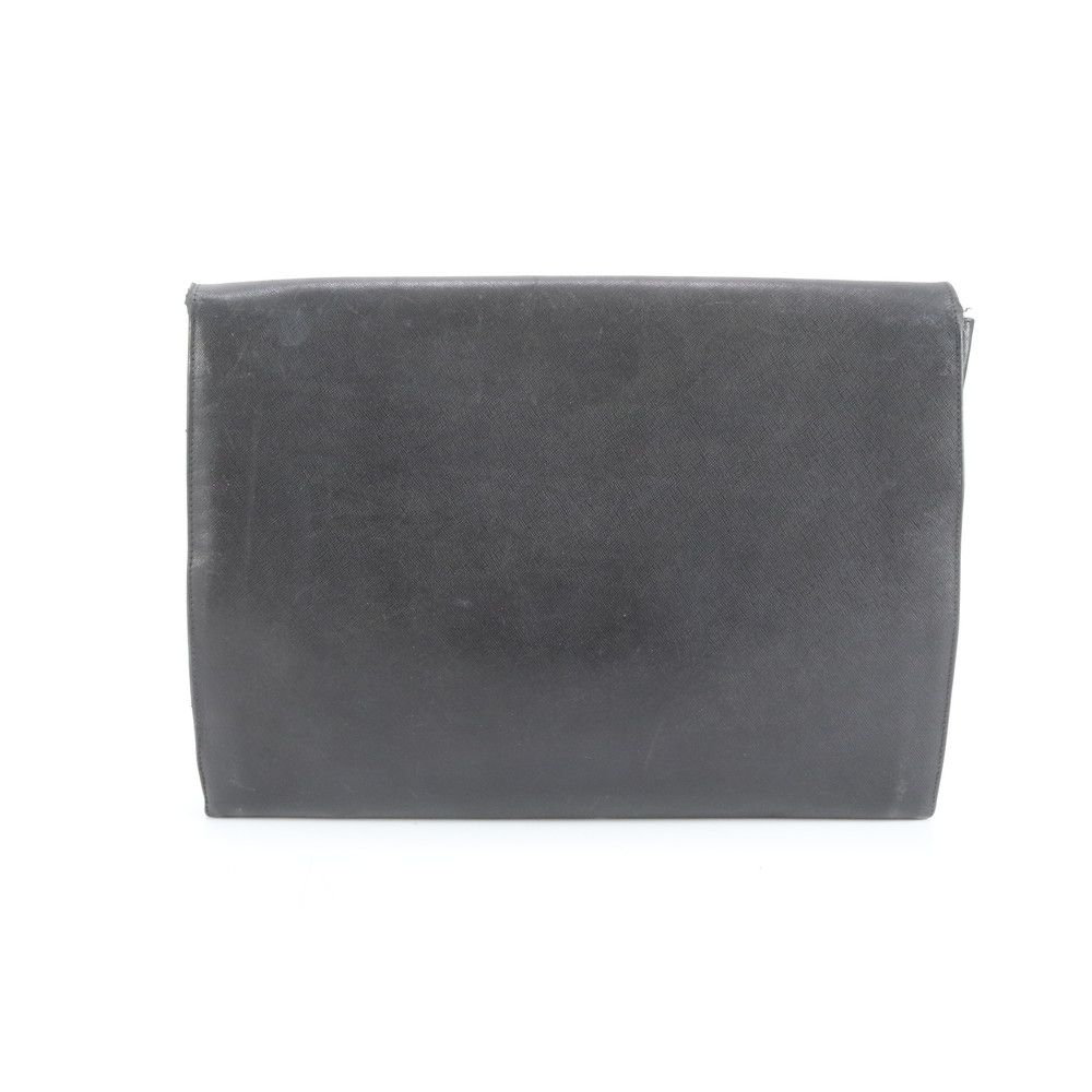 【近年モデル・極美品】プラダ セカンドバッグ ポーチ サフィアーノレザー 黒 PRADA プラダ セカンドバッグ ポーチ ブラック ナイロン サフィアーノ