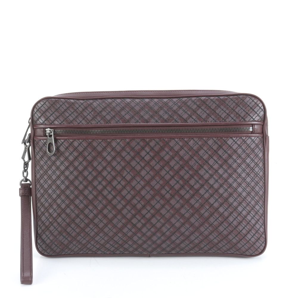 新品同様 ボッテガヴェネタ レザー セカンドバッグ クラッチ ポーチ 通勤 ビジネス 本革 A4 メンズ EEM DB26-4【中古】